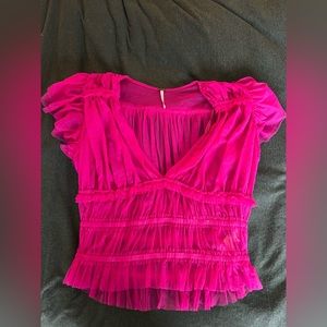 Free People Pink top
